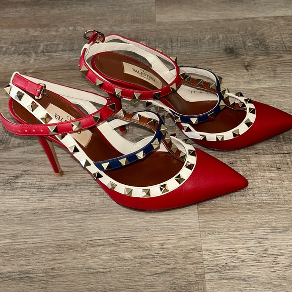 ❌SOLD❌ Valentino Red Rocksud Heels - 37/US6.5/US7 - Picture 2 of 9